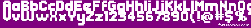 Header0865 Font – White Fonts on Purple Background