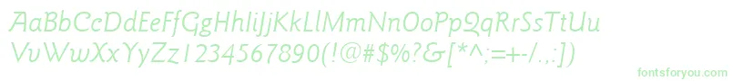 ItcGoudySansLtBookItalic Font – Green Fonts