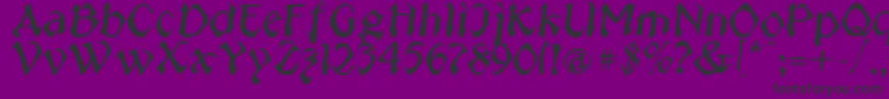 PublicUtilityJeepney Font – Black Fonts on Purple Background