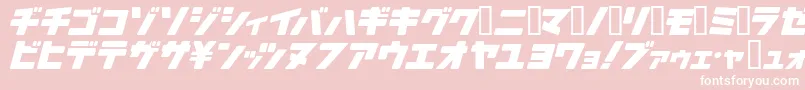ArakawaPlane Font – White Fonts on Pink Background