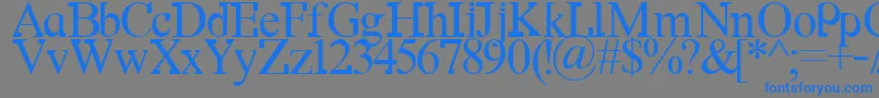 Df667NewKinder Font – Blue Fonts on Gray Background