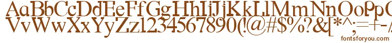 Df667NewKinder Font – Brown Fonts on White Background