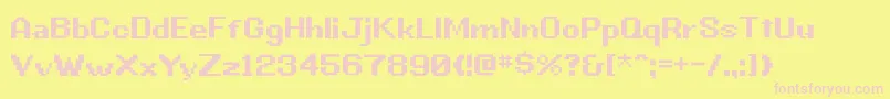 Więcej informacji o czcionce Gbb ffy Czcionka Gbb ffy – różowe czcionki na żółtym tle