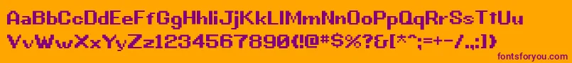 More about Gbb ffy Font Gbb ffy Font – Purple Fonts on Orange Background