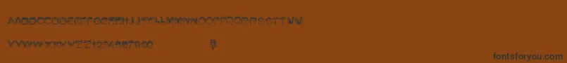 Summerfire Font – Black Fonts on Brown Background