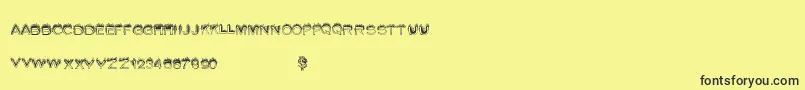 Summerfire Font – Black Fonts on Yellow Background