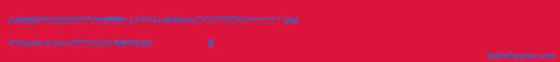 Summerfire Font – Blue Fonts on Red Background