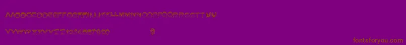 Summerfire Font – Brown Fonts on Purple Background