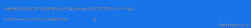 Summerfire Font – Gray Fonts on Blue Background