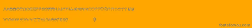 Summerfire Font – Gray Fonts on Orange Background