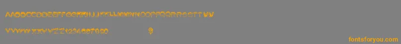 Summerfire Font – Orange Fonts on Gray Background