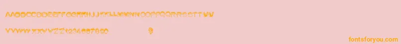 Summerfire Font – Orange Fonts on Pink Background