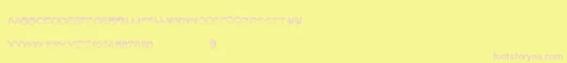 Summerfire Font – Pink Fonts on Yellow Background