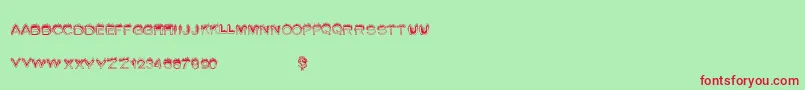 Summerfire Font – Red Fonts on Green Background