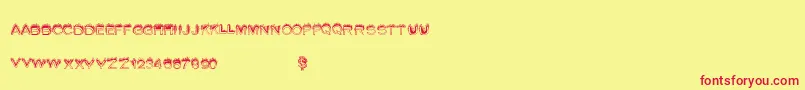 Summerfire Font – Red Fonts on Yellow Background