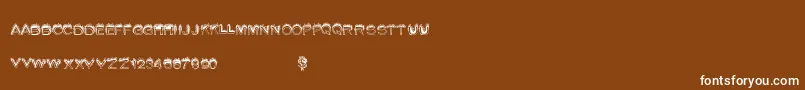 Summerfire Font – White Fonts on Brown Background