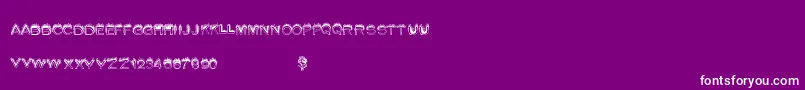 Summerfire-Schriftart – Weiße Schriften auf violettem Hintergrund