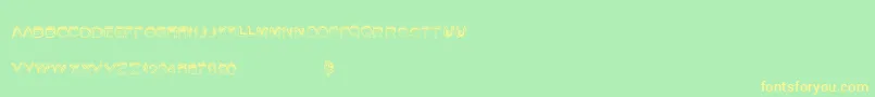 Summerfire Font – Yellow Fonts on Green Background