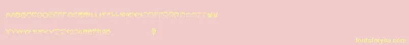 Summerfire Font – Yellow Fonts on Pink Background