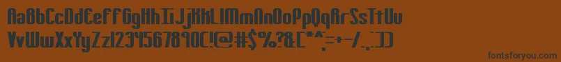 Yielding Font – Black Fonts on Brown Background