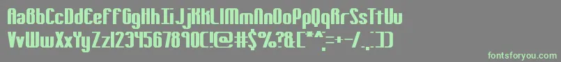 Yielding Font – Green Fonts on Gray Background