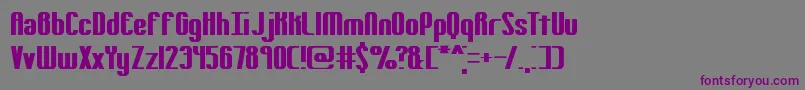 Yielding Font – Purple Fonts on Gray Background