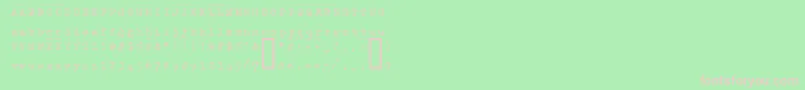 Hammk Font – Pink Fonts on Green Background