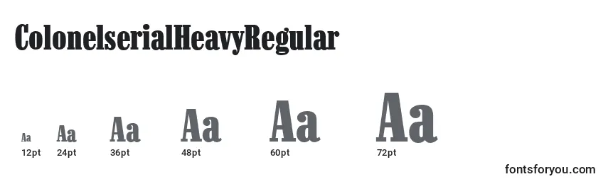 ColonelserialHeavyRegular Font Sizes