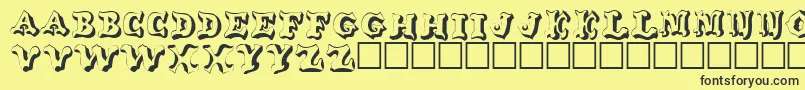 OhankoRegular Font – Black Fonts on Yellow Background