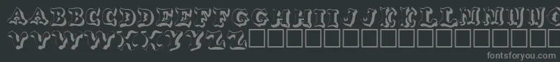 OhankoRegular Font – Gray Fonts on Black Background