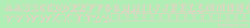 OhankoRegular Font – Pink Fonts on Green Background