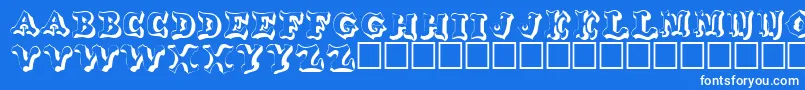 OhankoRegular Font – White Fonts on Blue Background