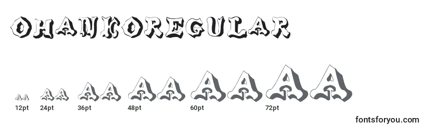 OhankoRegular Font Sizes
