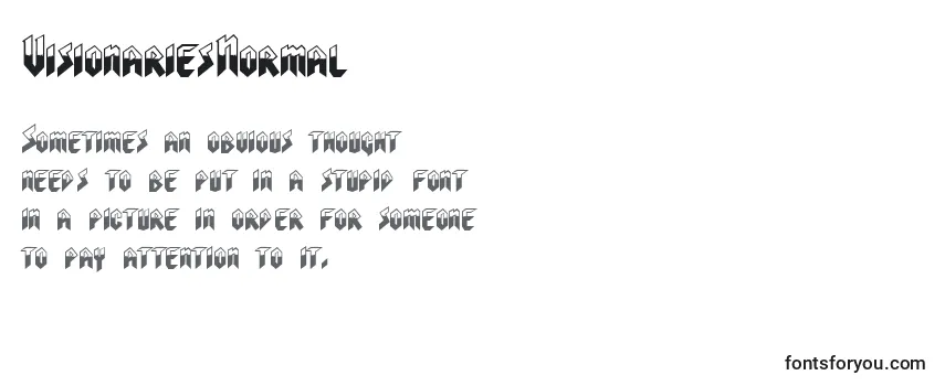 Review of the VisionariesNormal Font