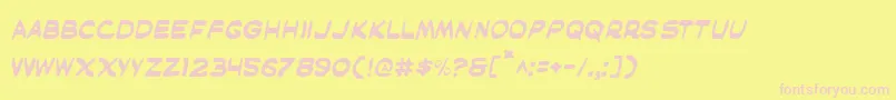 MaskedMarvel Font – Pink Fonts on Yellow Background