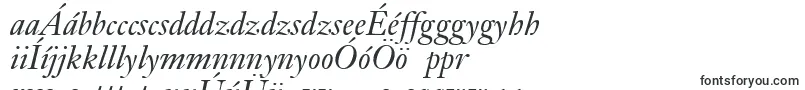 JansonTextLt56Italic-fontti – unkarilaiset fontit