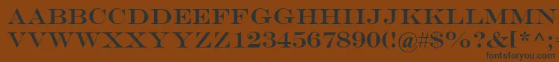 Engr Font – Black Fonts on Brown Background