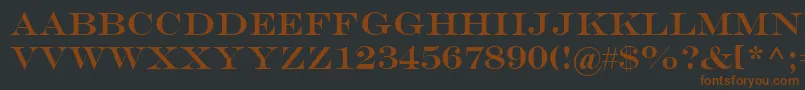 Engr Font – Brown Fonts on Black Background