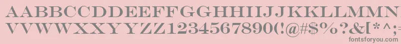 フォントEngr – ピンクの背景に灰色の文字