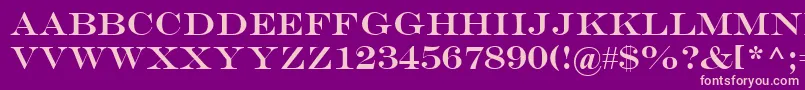 Engr Font – Pink Fonts on Purple Background