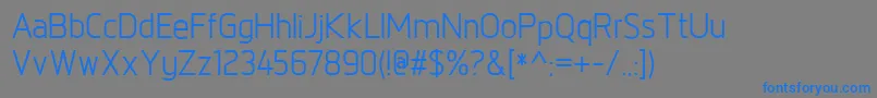NorpethMedium Font – Blue Fonts on Gray Background