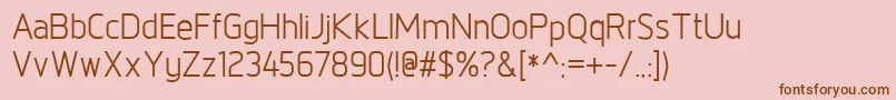 NorpethMedium Font – Brown Fonts on Pink Background