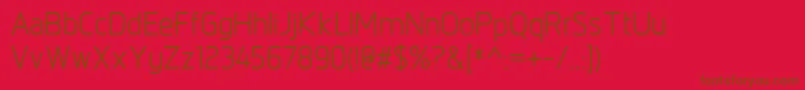 NorpethMedium Font – Brown Fonts on Red Background