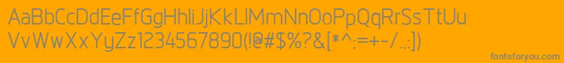 NorpethMedium Font – Gray Fonts on Orange Background