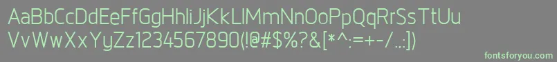 NorpethMedium Font – Green Fonts on Gray Background