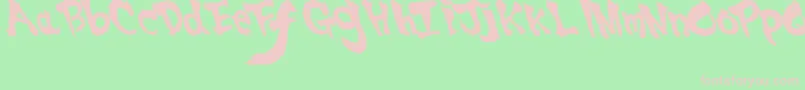 Ssf4Abuket Font – Pink Fonts on Green Background