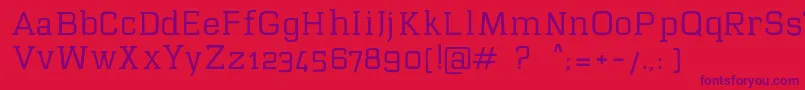 Mawi Font – Purple Fonts on Red Background