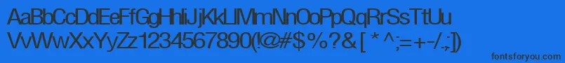 FirstRegularTtnorm Font – Black Fonts on Blue Background