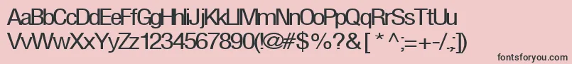 FirstRegularTtnorm Font – Black Fonts on Pink Background