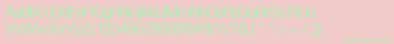 FirstRegularTtnorm Font – Green Fonts on Pink Background
